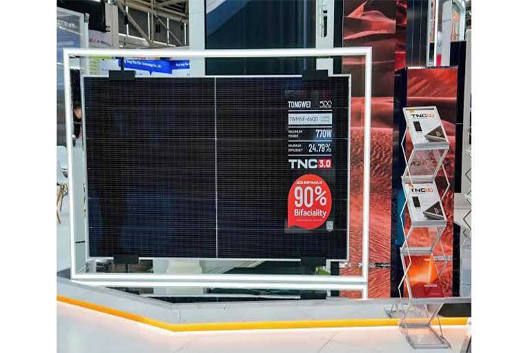 Tongwei Unveils 770W Solar Module With Industry-Leading 93.07% Bifaciality Tongwei Unveils 770W Solar Module With Industry-Leading 93.07% Bifaciality