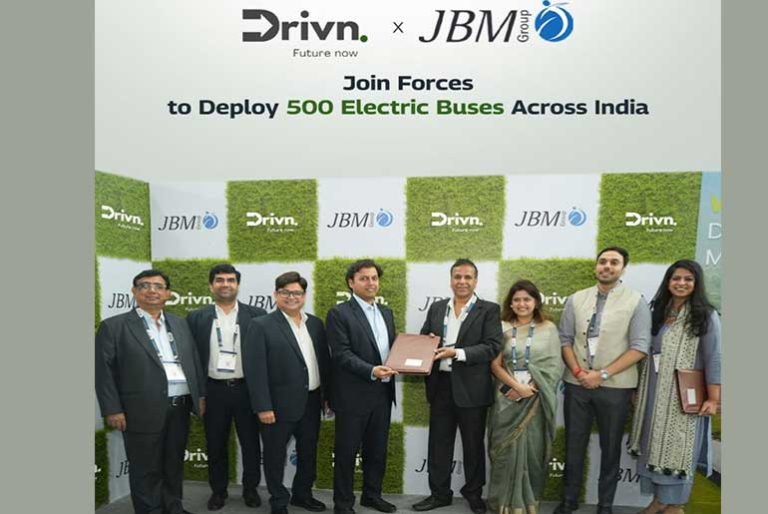 DRIVN Partners with JBM Electric Vehicles to Deploy 500 Electric Buses Across India