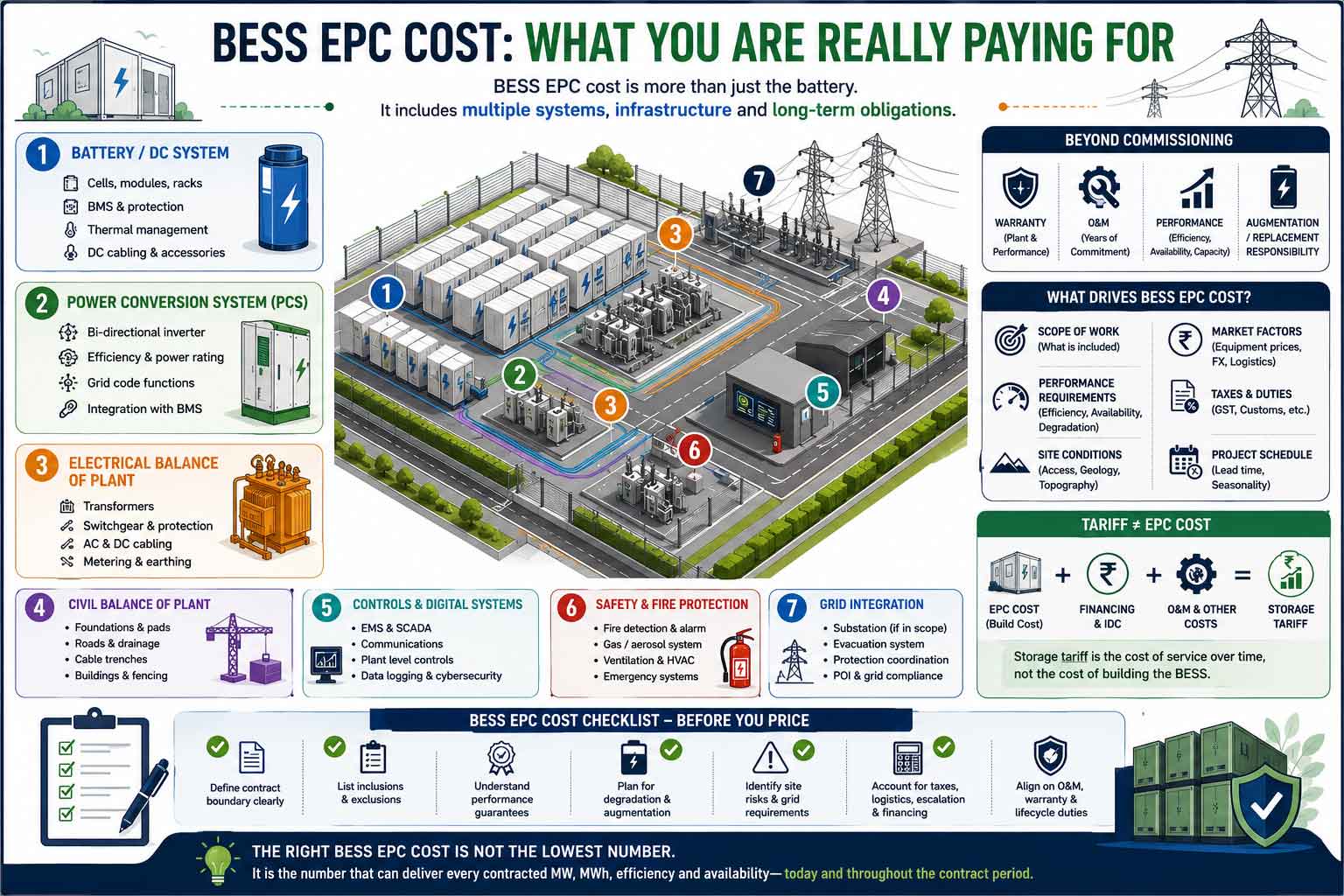 BESS EPC Cost: Why One Rupees Per MWh Number Tells Little