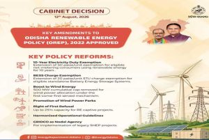 Odisha Amends Renewable Energy Policy, Boosts Wind and BESS