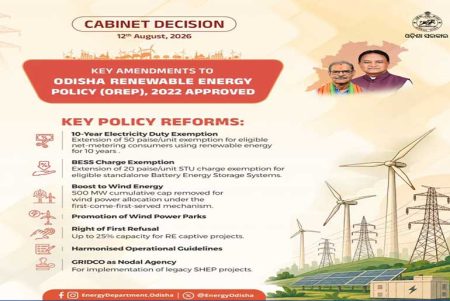 Odisha Amends Renewable Energy Policy, Boosts Wind and BESS