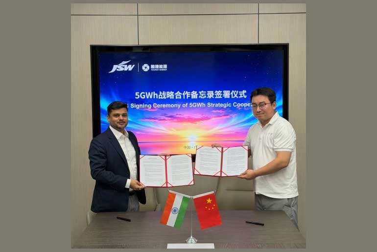 Rongjie Energy Secures 5GWh Energy Storage Deal with JSW Energy Rongjie Energy Secures 5GWh Energy Storage Deal with JSW Energy