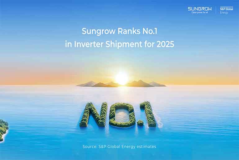 Sungrow Holds No. 1 Spot in 2025 Global PV Inverter Shipments Sungrow Retains No. 1 Spot in Global Inverter Shipments
