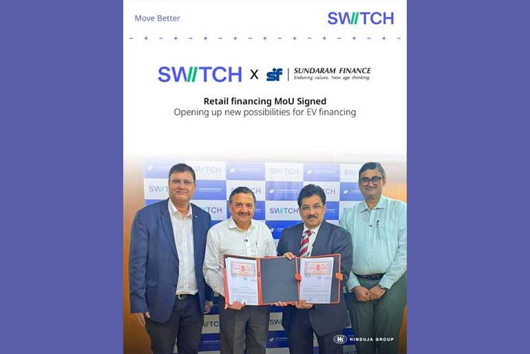Switch Mobility, Sundaram Finance Partner to Expand EV Financing and Leasing in India Switch Mobility, Sundaram Finance Partner