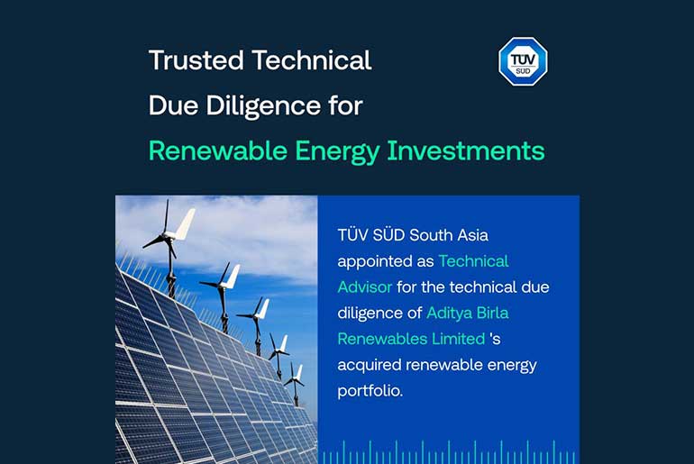 TÜV SÜD Advises Aditya Birla Renewables on Energy Portfolio Acquisition TÜV SÜD Advises Aditya Birla Renewables on Energy Portfolio Acquisition