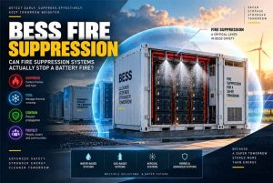 BESS Fire Suppression: Can Fire Suppression Systems Actually Stop a Battery Fire?