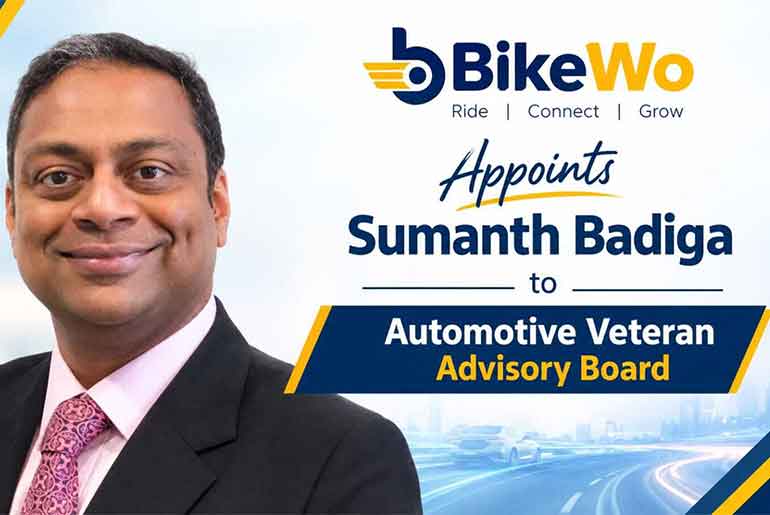 BikeWo Appoints Automotive Veteran Sumanth Badiga to Advisory Board BikeWo Appoints Automotive Veteran Sumanth Badiga to Advisory Board