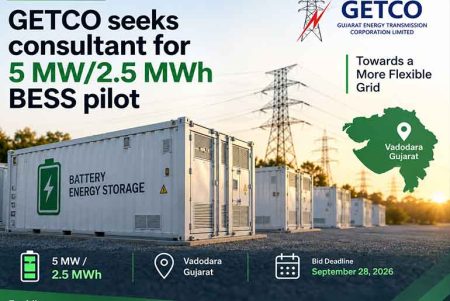 GETCO Floats PMC Tender of 5 MW/2.5 MWh AGC-Enabled BESS