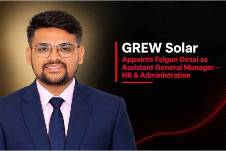 GREW Solar Appoints Falgun Desai as Assistant General Manager – HR & Administration
