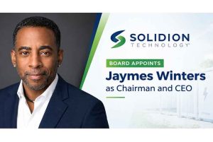 Solidion Technology Board Appoints Jaymes Winters as Chairman and CEO