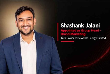 Tata Power Renewable Energy Appoints Shashank Jalani as Group Head – Brand Marketing Tata Power Renewable Energy Appoints Shashank Jalani as Group Head – Brand Marketing