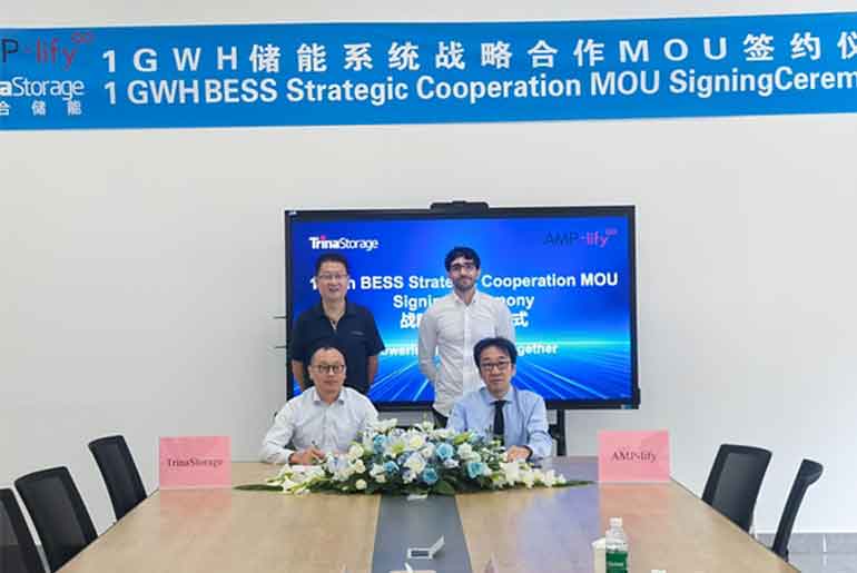 Trina Storage, AMP-lify Partner on 1 GWh Grid-Scale Battery Storage Projects in Japan Trina Storage, AMP-lify Partner