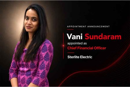 Vani Sundaram Appointed Chief Financial Officer at Sterlite Electric
