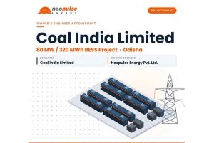 Neopulse Energy Appointed Owner’s Engineer for Coal India’s 320 MWh BESS Project