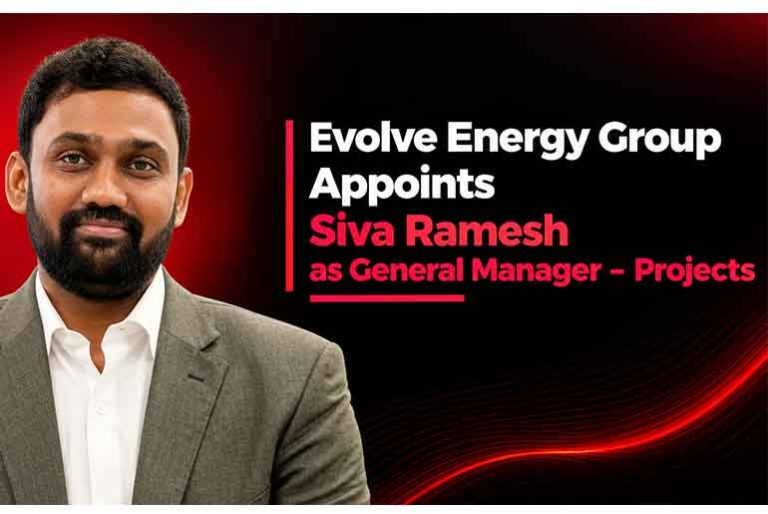 Evolve Energy Group Appoints Siva Ramesh as General Manager – Projects Evolve Energy Group Appoints Siva Ramesh as General Manager – Projects