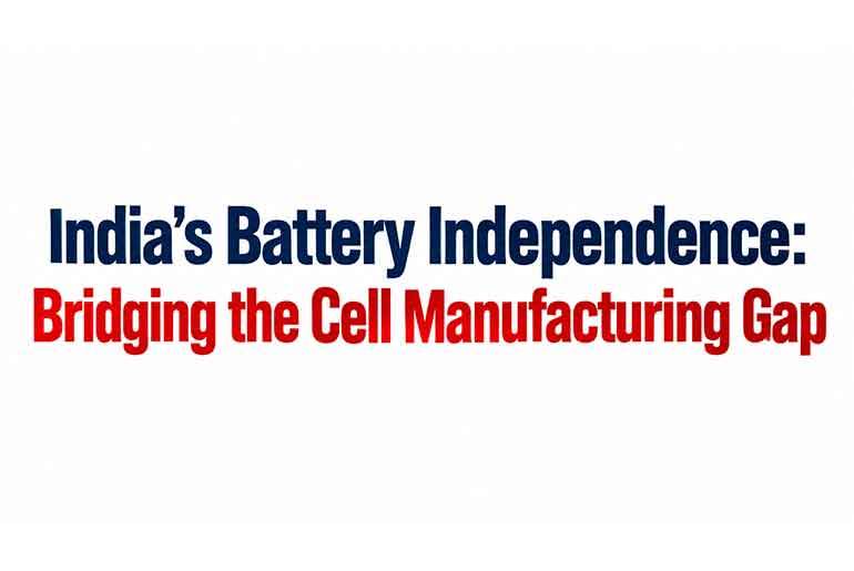 India’s Battery Independence: Bridging the Cell Manufacturing Gap India’s Battery Independence: Bridging the Cell Manufacturing Gap