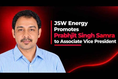 JSW Energy Promotes Prabhjit Singh Samra to Associate Vice President JSW Energy Promotes Prabhjit Singh Samra to Associate Vice President