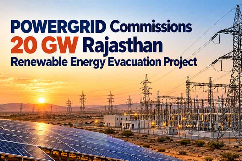 POWERGRID Commissions Rajasthan 20 GW RE Evacuation