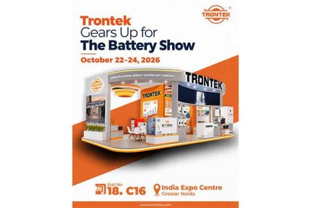 Trontek to Showcase 5 MWh EKOM Battery Storage System at The Battery Show India 2026 Trontek to Showcase 5 MWh EKOM Battery Storage System at The Battery Show India 2026